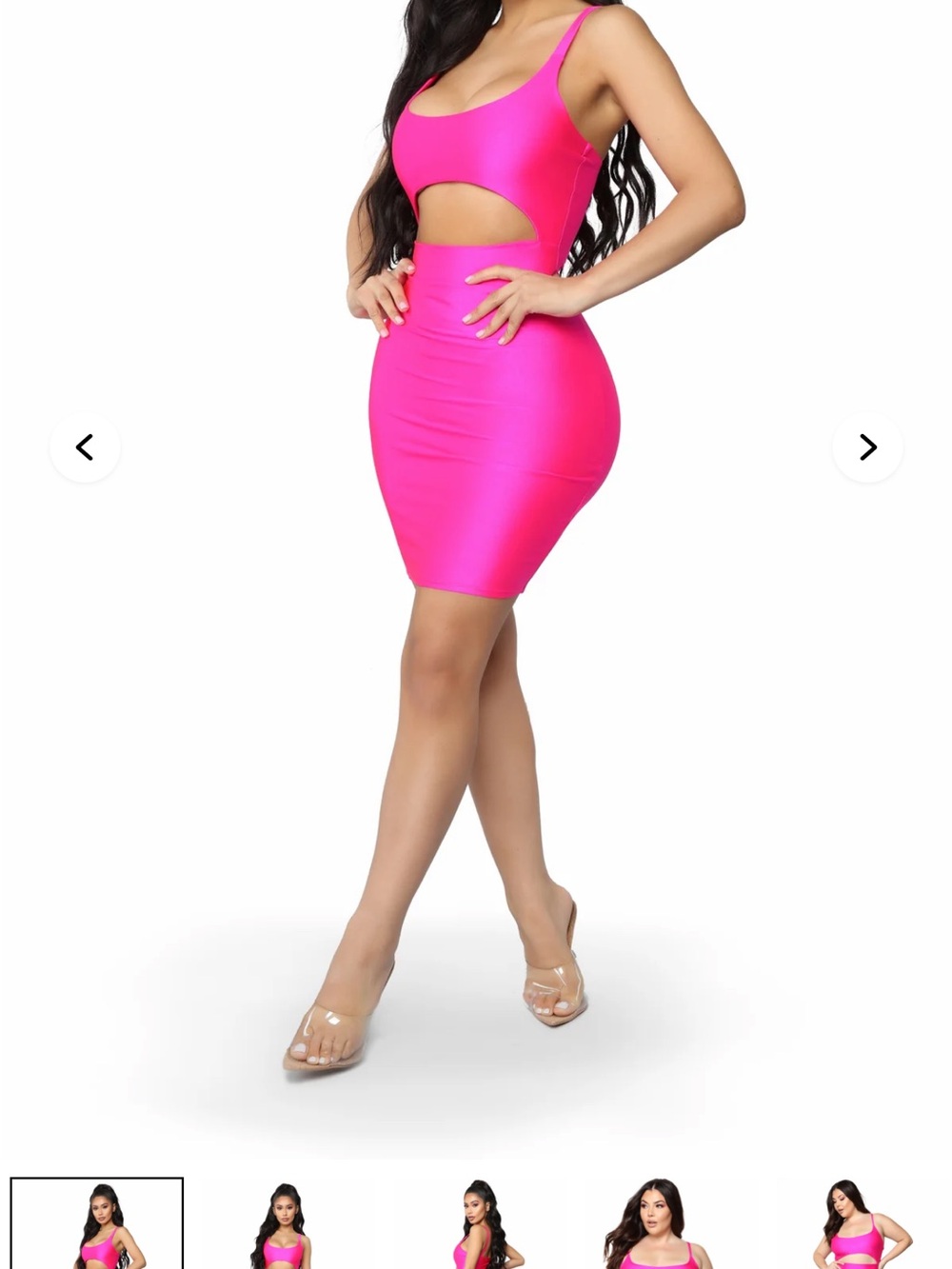 Hot Pink Bodycon Mini Skirt